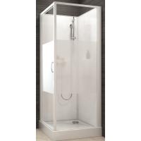 Cabine de douche carrée à porte pivotante Izibox 2