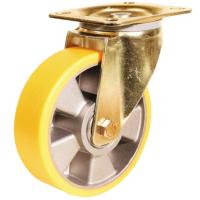 Roulette pivotante sur platine roue althane pour charges lourdes - Fortainer