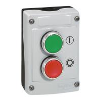 Boîte avec 2 boutons vert/rouge à impulsion