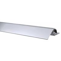 Seuil de porte aluminium ''à la Suisse'' en 50 X 15 mm avec joint d'étanchéité longueur 1000 mm