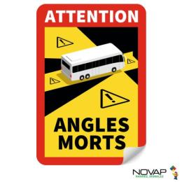 Panneaux adhésifs d'angles morts pour bus de plus de 3,5 t