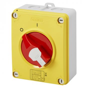 Interrupteur-sectionneur rotatif pour coupure d'urgence