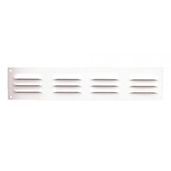 Rejilla de ventilación rectangular de aluminio, con tornillos, para